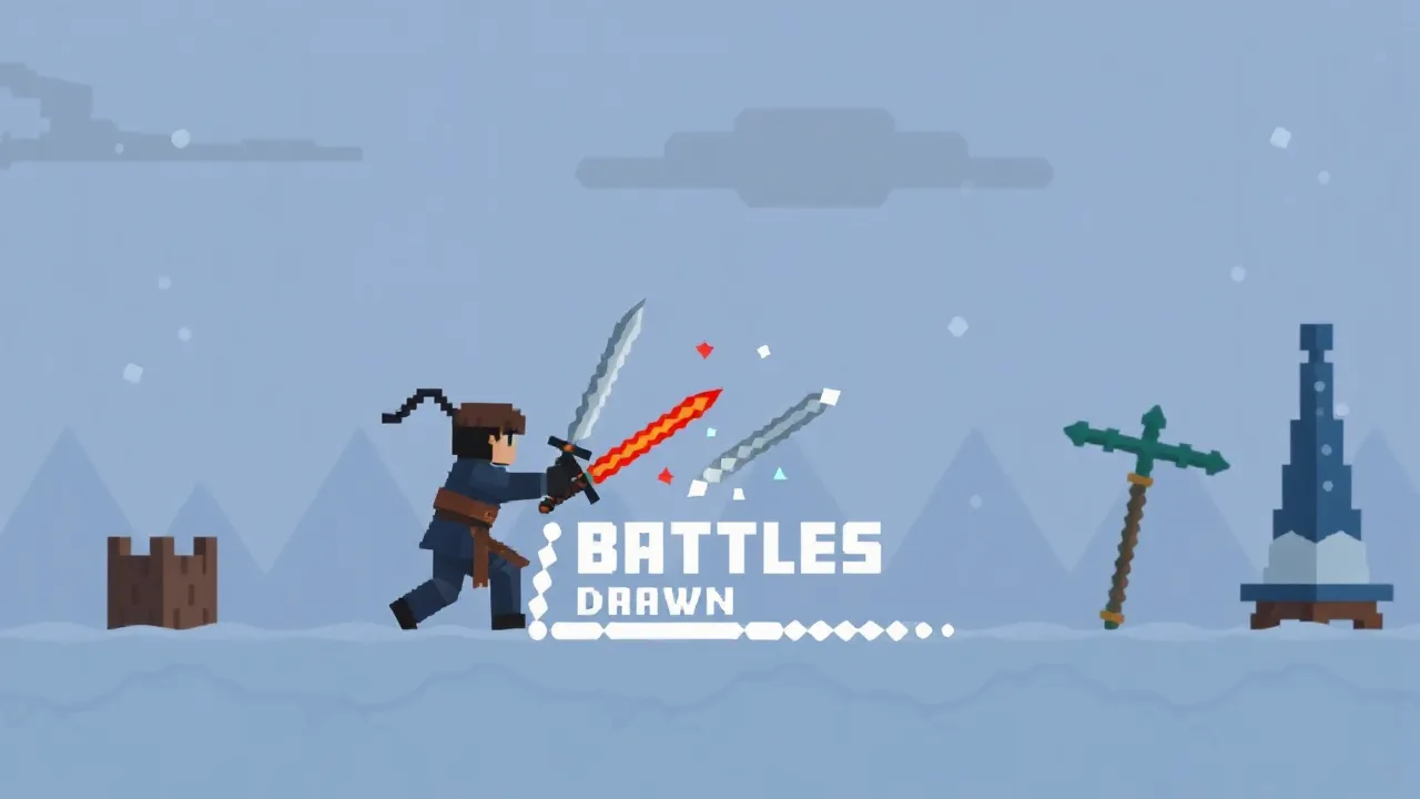 Friends Battle Swords Drawn: The Ultimate Snow War Adventure image