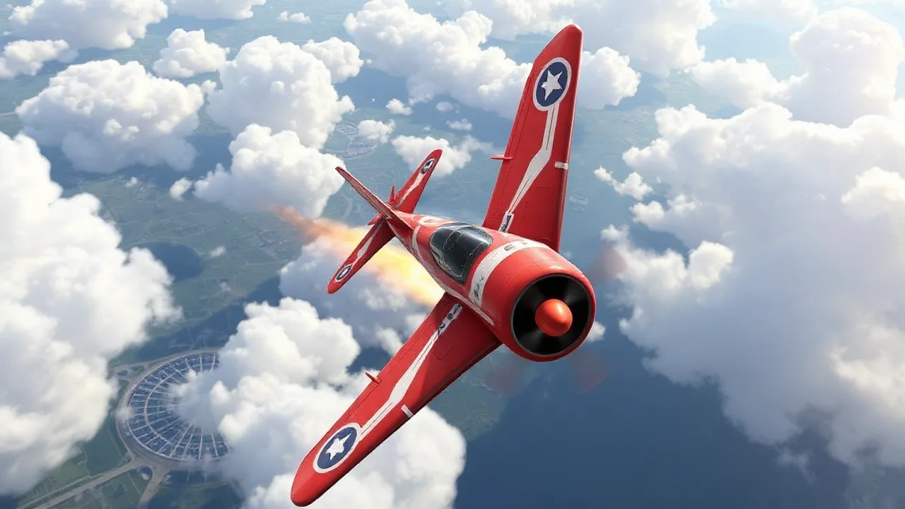 Amazing Airplane Racer Thrills in 2 Player Action image