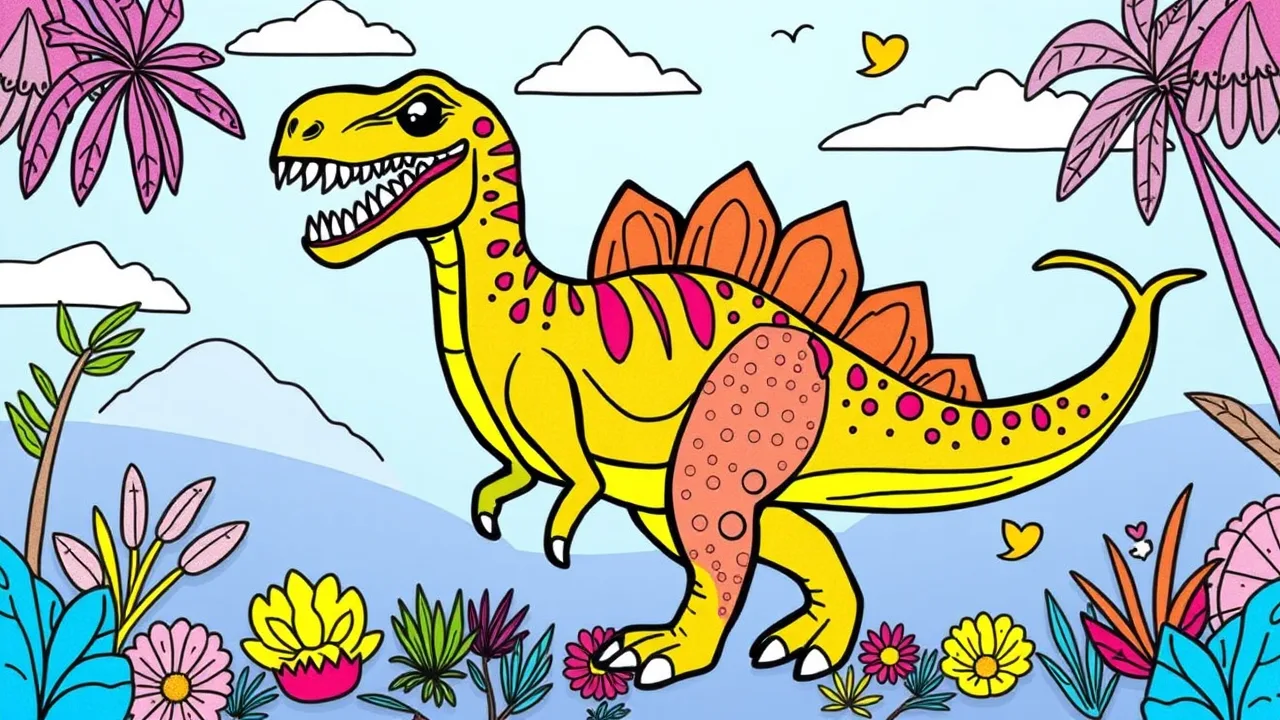 Get Ready to Color with Dinos Coloring Book image