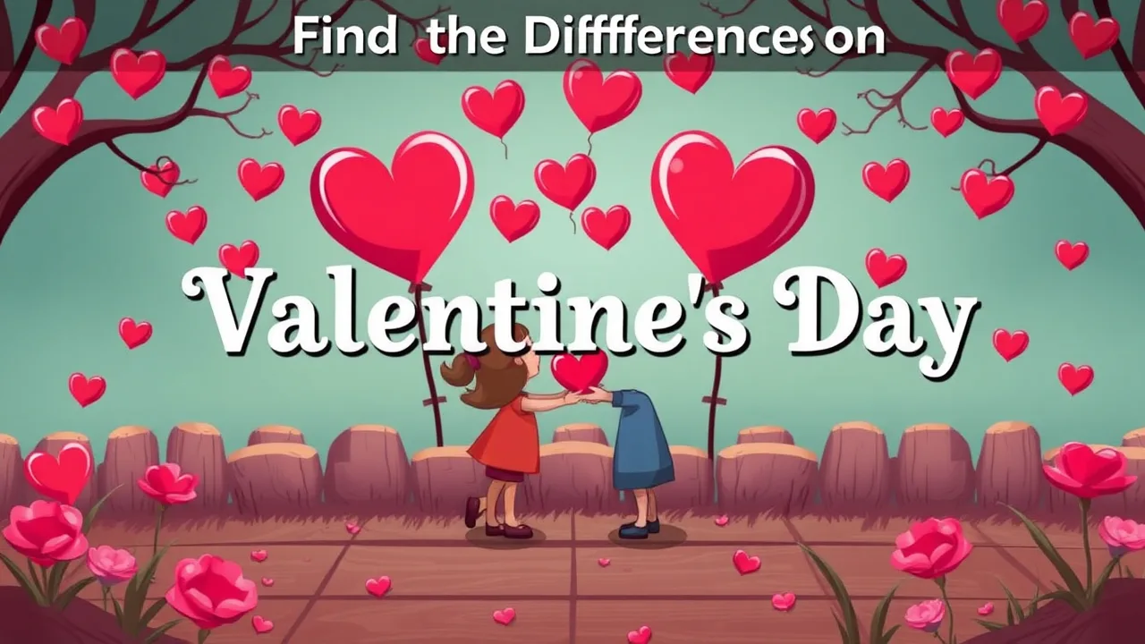 Find the Differences on Valentine's Day image