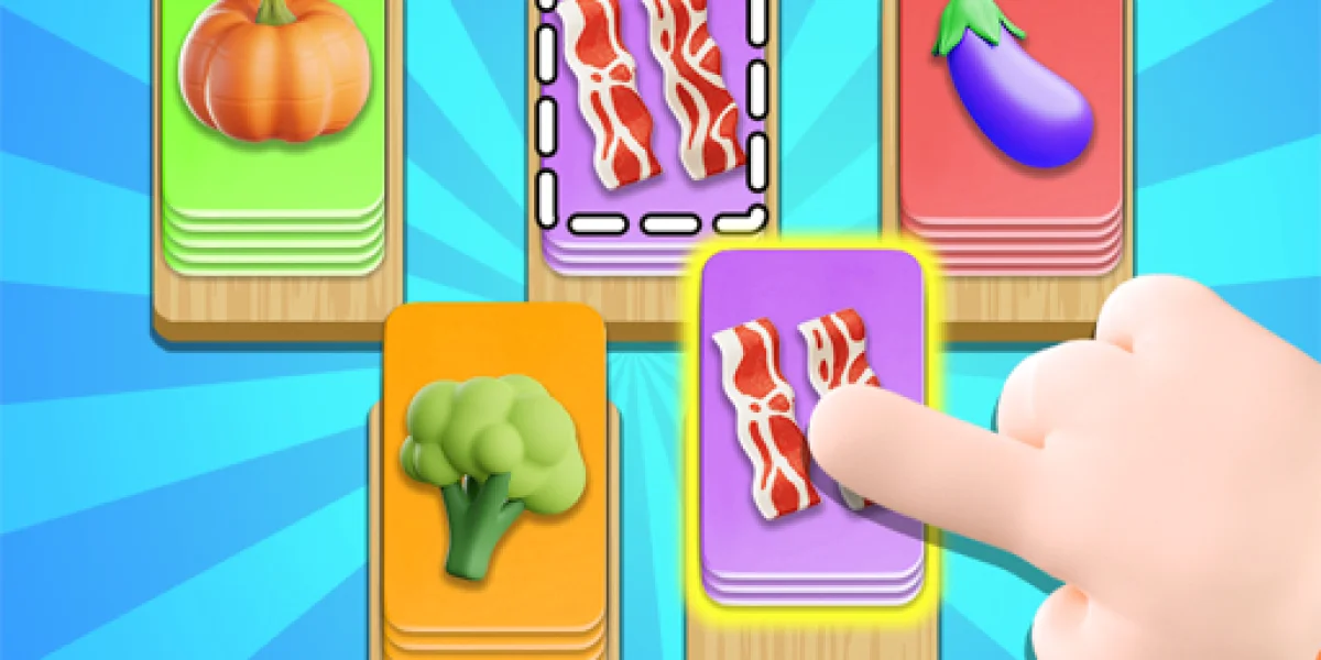 Challenge Your Brain with Food Card Sort Puzzle Game image