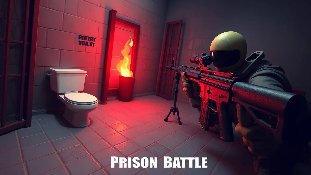 Skibidi Toilet vs Cameraman Sniper: Prison Battle image