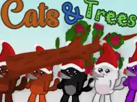 Cats and Trees background