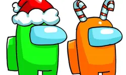 Among Us Christmas Coloring