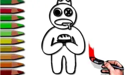 Rainbow Friends Coloring Book