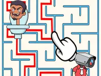 Skibidi Maze background