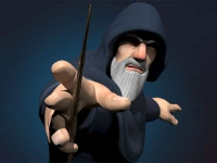Wizard of symbols background
