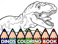 Dinos Coloring Book background