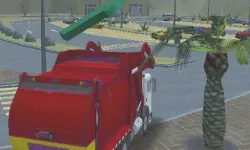 Island Clean Truck Garbage Sim